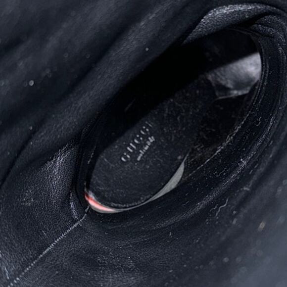 Gucci Josephine Black Horsehead Horsebit Knee High Tall Platform Boots size 38.5 - Picture 15 of 16